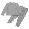 Fldy Kids Girls Boys Thermal Underwear Set Fleece Lined Base Long Johns Set Compression Undershirt Top & Tights Bottoms Gray 9-10 view 4