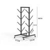 FEITJMMW Yoga Mat Storage Rack with Wheels Home Yoga Studio Multi-Layer Storage Rack Put Foam Roller Exercise Fitness Equipment Removable Shelves view 2
