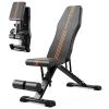 800LBS Adjustable Weight Bench - Bonvork Foldable Workout Bench Press with 20.5'' Extended Base for Home Gym, Folding Decline Incline Strength Training Bench for Full Body Exercise - 2024 Version view 1
