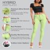 Hybrid & Company Womens Hyper Ultra Stretch Comfy Skinny Leg Work Casual Pants P44876SK Lime L view 2