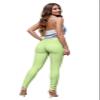 Hybrid & Company Womens Hyper Ultra Stretch Comfy Skinny Leg Work Casual Pants P44876SK Lime L view 3
