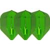 LSTYLE Dart Flights - L3 EZ Fantom Shape - Green | Set of 3 | for Soft & Steel Tip Darts view 1