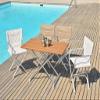 FORMA MARINE High End Folding Aluminum Boat Chair White Padded ASTRON A6000UNIW view 2