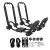Kayak Roof Rack, Universal Adjustable Folding J Bar Car Roof Rack with 4 pcs Tie Down Straps, J Bar Kayak Rack Car Roof Top Carrier for Boat SUV Truck Van Car view 1