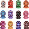 Poker Chips, Monte Carlo Counting Game Chips with Denominations for Texas Holdem Blackjack Casino Gambling, Casino Games Ceramics Gambling Chips ( Size : 100PCS chips face value $1+$5+$10+$20 ) view 1