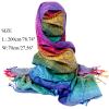 Women's Retro Vintage Pattern Tassel Poncho Shawl Cape Wraps For Women Scarfs for Women Fall Winter Scarves (E, A) view 3
