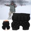QANYEGN Roller Skating Hip Pads, i Fall Roller Skating Hip Pads, Impact Hip Pads, Outdoor Sports Hip Pads for Roller Skating, Snowboarding, Skateboarding, Black view 2