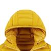 Maiyifu-GJ Hooded Down Jacket Coat for Men Lightweight Winter Warm Thicken Parka Outerwear Outdoor Overcoat for Hiking (Yellow,X-Large) view 2