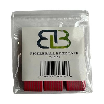 Bash Pickleball's - Pickleball Paddle Protection Tape - Paddle Edge Guard - Racket Edge Protection Tape No Wrinkling- Paddle Armor - Protective Edge Guard Tape 20mm (Red)