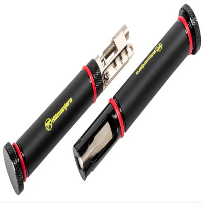 Kilimanjaro Handlebar-Fitting Bicycle Tool Kit  Compact Bike Repair Set with Chain Tool, Spoke Wrench, Tire Plugs, Hex, Torx & Phillips Bits  Barend Storage Handles  910531ECE