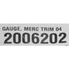 Faria Boat Trim Gauge GPC016A | Mercury Black 2 Inch view 3