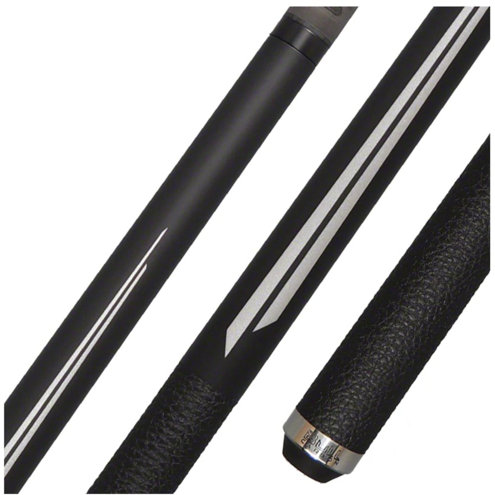 Bull Carbon BCSP1/2/3 Series Billiards Pool Cue Stick w/ 29"" 12.25mm Carbon Fiber Uniloc Quick-Release Low Deflection Shaft, 19 oz, Silver