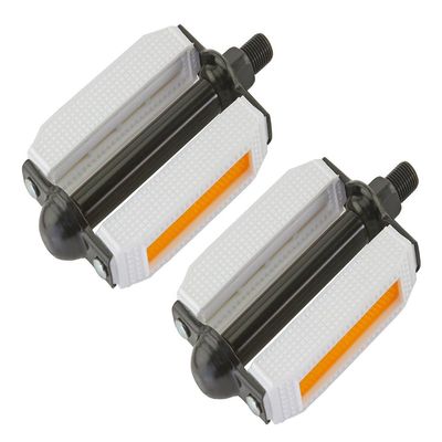 ALTALINE Two-Tone White/Black Bicycle 1/2" Cruiser PVC Metal Bike Pedal Bike