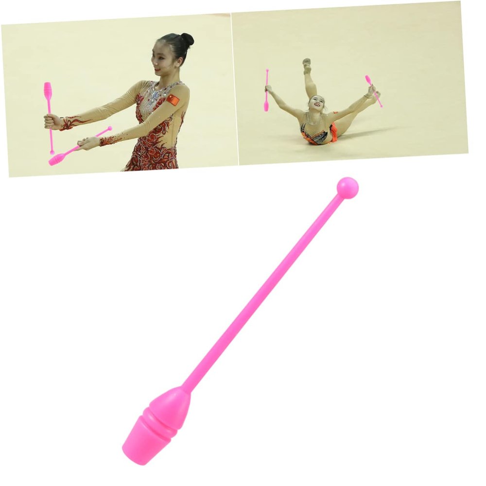Anneome 1pair Artistic Gymnastics Stick Rhythmic Gymnastics Equipment for Boys and Girls Pink Dance Bar for Training and Fitness for Dance Lovers