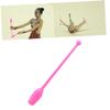 Anneome 1pair Artistic Gymnastics Stick Rhythmic Gymnastics Equipment for Boys and Girls Pink Dance Bar for Training and Fitness for Dance Lovers view 1