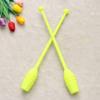 FOYTOKI 1pair Artistic Gymnastics Stick Rhythmic Dance Fitness Equipment for Boy Girl Adults Yellow Sticks for Dance Gymnastics Parties view 2