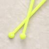 FOYTOKI 1pair Artistic Gymnastics Stick Rhythmic Dance Fitness Equipment for Boy Girl Adults Yellow Sticks for Dance Gymnastics Parties view 3