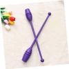 Anneome 1 Pair Gymnastics Stick Rhythmic Stick Artistic Stick Rhythm Stick Purple Child Multicolor view 2