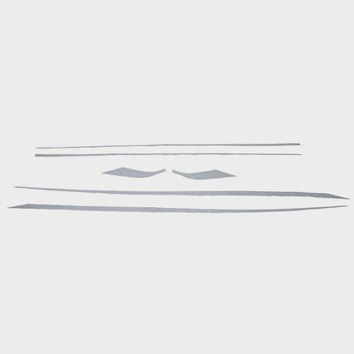 Larson Boat Hull Graphic Decals 8161152 | Stickers Pewter (6PC)