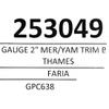 Faria Boat Trim Gauge GPC638A | Kronos Black Mercury 2 Inch view 3
