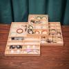 The Display Guys - Stackable Jewelry Tray and Organizer - for Drawers, Dressers, Store Display (18 Compartments, Natural Wood) view 3