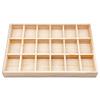 The Display Guys - Stackable Jewelry Tray and Organizer - for Drawers, Dressers, Store Display (18 Compartments, Natural Wood) view 4
