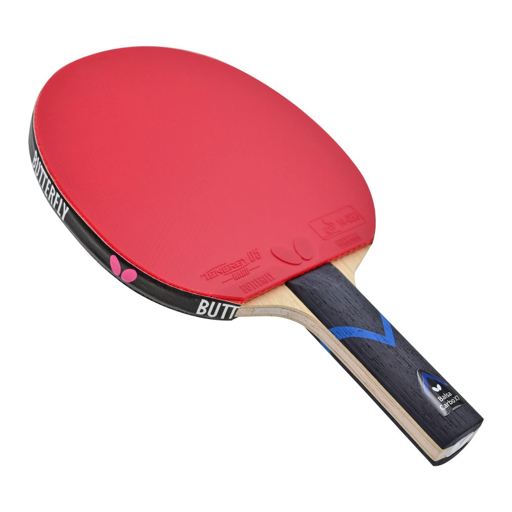 BalsaCarbo X7 Pro-Line Table Tennis Racket | The Softness of Balsa and The Hardness of Carbon | Featuring Tenrgy 05 Hard | Recommended for Aspiring Professional Players