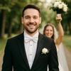 trilece Bow Ties for Men - Men's Solid Pretied Bowties for Formal Wear - Adjustable Bow Tie - White Bowtie (White) view 3