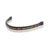 Grewal Equestrian Rainbow Crystal Cup Chain Browband (Cob) view 1