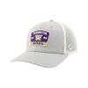 ZHATS Standard NCAA Officially Licensed Snapback Hat Big Rig Patch Gray White Switchback, Grey, One Size view 1