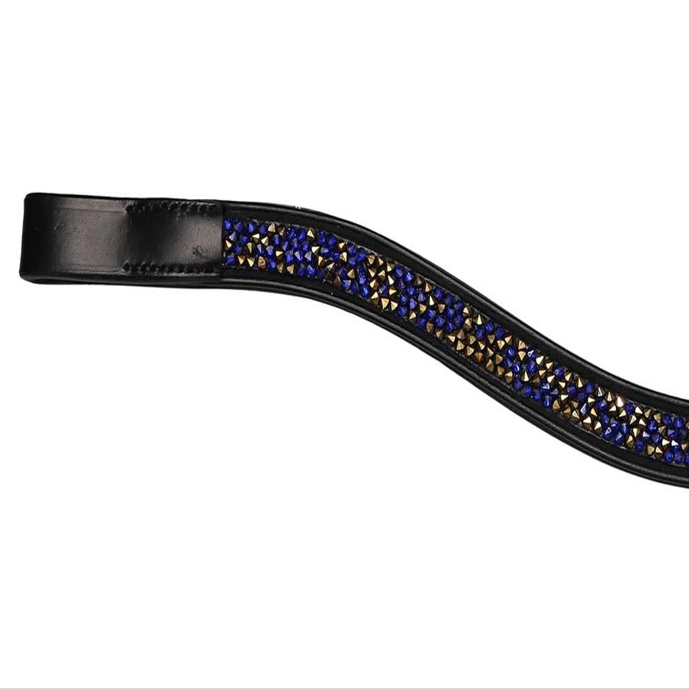 Grewal Equestrian Mid Summer Bedazzled Browband with Bling (Swoop, Cob)