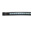Grewal Equestrian Turquoise Crystal Sea Chain Browband (Black, Oversize) view 1