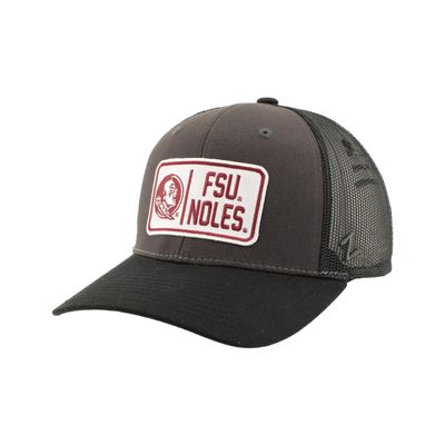 Florida State Seminoles NCAA Officially Licensed Snapback Hat Big Rig Patch Charcoal Black Defer