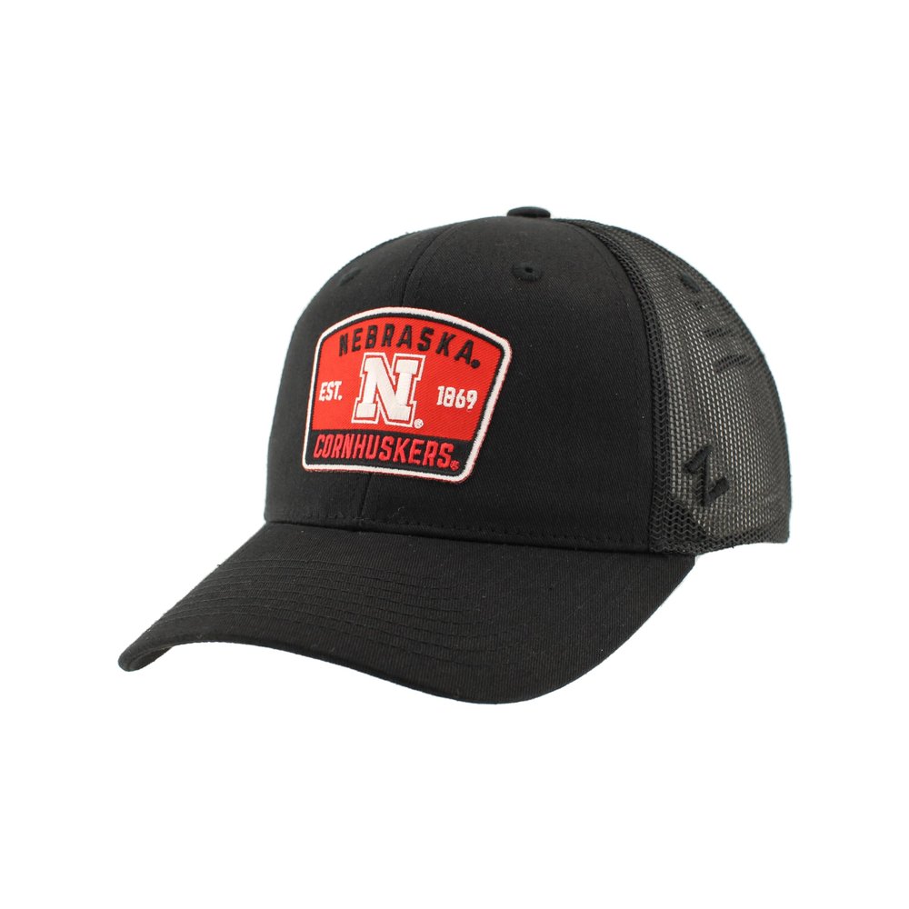 Nebraska Cornhuskers NCAA Officially Licensed Snapback Hat Big Rig Patch Black Switchback