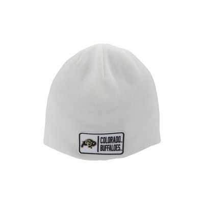 Colorado Buffaloes NCAA Officially Licensed Beanie Edge Patch Defer White