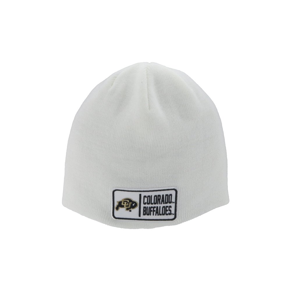 Colorado Buffaloes NCAA Officially Licensed Beanie Edge Patch Defer White