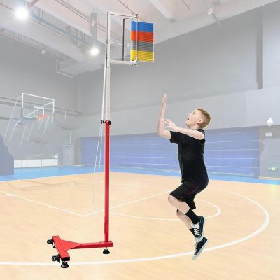 JOSKAA 1.7-3.6 M Vertical Jump Tester, Adjustable Vertical Jump Tester, Vertical Challenger Jump Tester Measuring Device, High Jump Training Device for Basketball, Badminton,Colorful