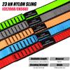 CAPARK 18MM Nylon Climbing Slings Runners 23 kN Strong Webbing Straps for Rock Climbing, Rappelling, Swing, Yoga Hammock etc (2PCS Grey, 48inch/120cm) view 2