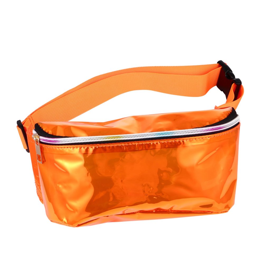 Amosfun 3pcs Transparent Pvc Crossbody Waist Bag Zipper Design Stylish Sling Fanny Pack for Women Comfortable Shoulder Strap for Travel and Outdoor Activities