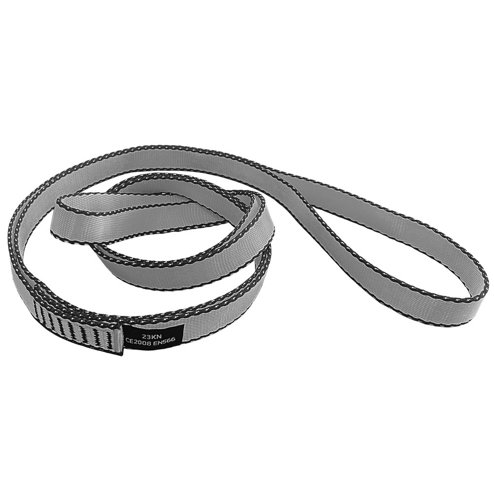 CAPARK 18MM Nylon Climbing Slings Runners 23 kN Strong Webbing Straps for Rock Climbing, Rappelling, Swing, Yoga Hammock etc (1PC Grey, 48inch/120cm)