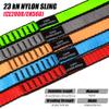 CAPARK 18MM Nylon Climbing Slings Runners 23 kN Strong Webbing Straps for Rock Climbing, Rappelling, Swing, Yoga Hammock etc (1PC Grey, 48inch/120cm) view 2