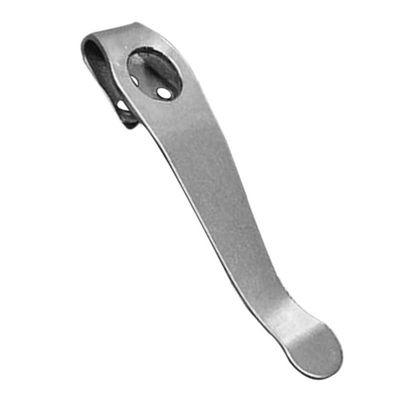 1PC Deep Carry Pocket Clip Fits for Spyderco C81 Paramilitary 2, Custom Handmade Titanium Back Clip (Size : Silver)
