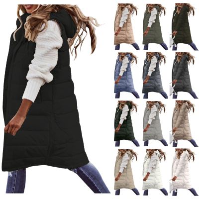 Canbebig Clearance Women's Mid-Weight Puffer Vest A-Black