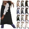 Canbebig Clearance Women's Mid-Weight Puffer Vest A-Black view 1