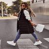 Canbebig Clearance Women's Mid-Weight Puffer Vest A-Black view 4