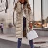 Canbebig Clearance Puffer Vest Women Sleeveless Winter Cropped Outerwear Warm Puffer Lightweight Stand-up Collar Down B-Khaki view 2