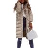 Canbebig Clearance Puffer Vest Women Sleeveless Winter Cropped Outerwear Warm Puffer Lightweight Stand-up Collar Down B-Khaki view 4