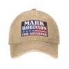 Marks Governor Robinson for Governor 2024 Novelty Baseball Cap Classic Hat for Men Women Adjustable Natural view 2