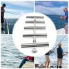 5 Tube Adjustable Fishing Rod Holders, Stainless Steel Boat Fishing Rod Holders, Fishing Rod Holder, Rod Rack Can Be Rotated 360 Deg for Boat Marine view 3
