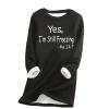 Borniu Womens Fleece Sweatshirt Casual Winter Warm Sherpa Lined Fleece Crewneck Sport Sweatshirts Pullover Loungewear view 1